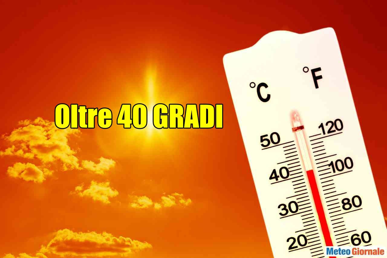 Caldo afoso, prossima settimana, anche oltre i 42°