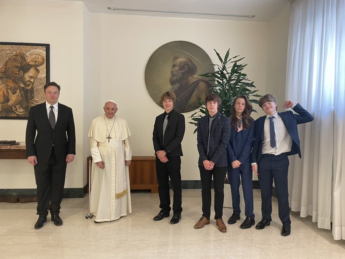 Papa Francesco incontra Elon Musk a Santa Marta L’imprenditore ha postato un tweet sulla visita