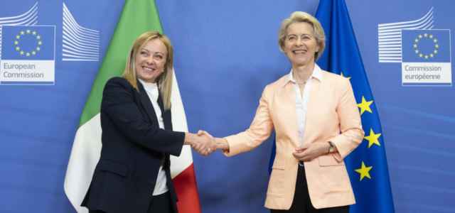 Presidente Meloni incontra Metsola, von der Leyen e  Michel