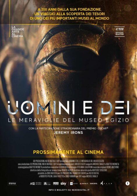 Al Torino Film Festival “Uomini e dei. Le meraviglie del Museo Egizio”, con la partecipazione straordinaria del Premio Oscar® Jeremy Irons