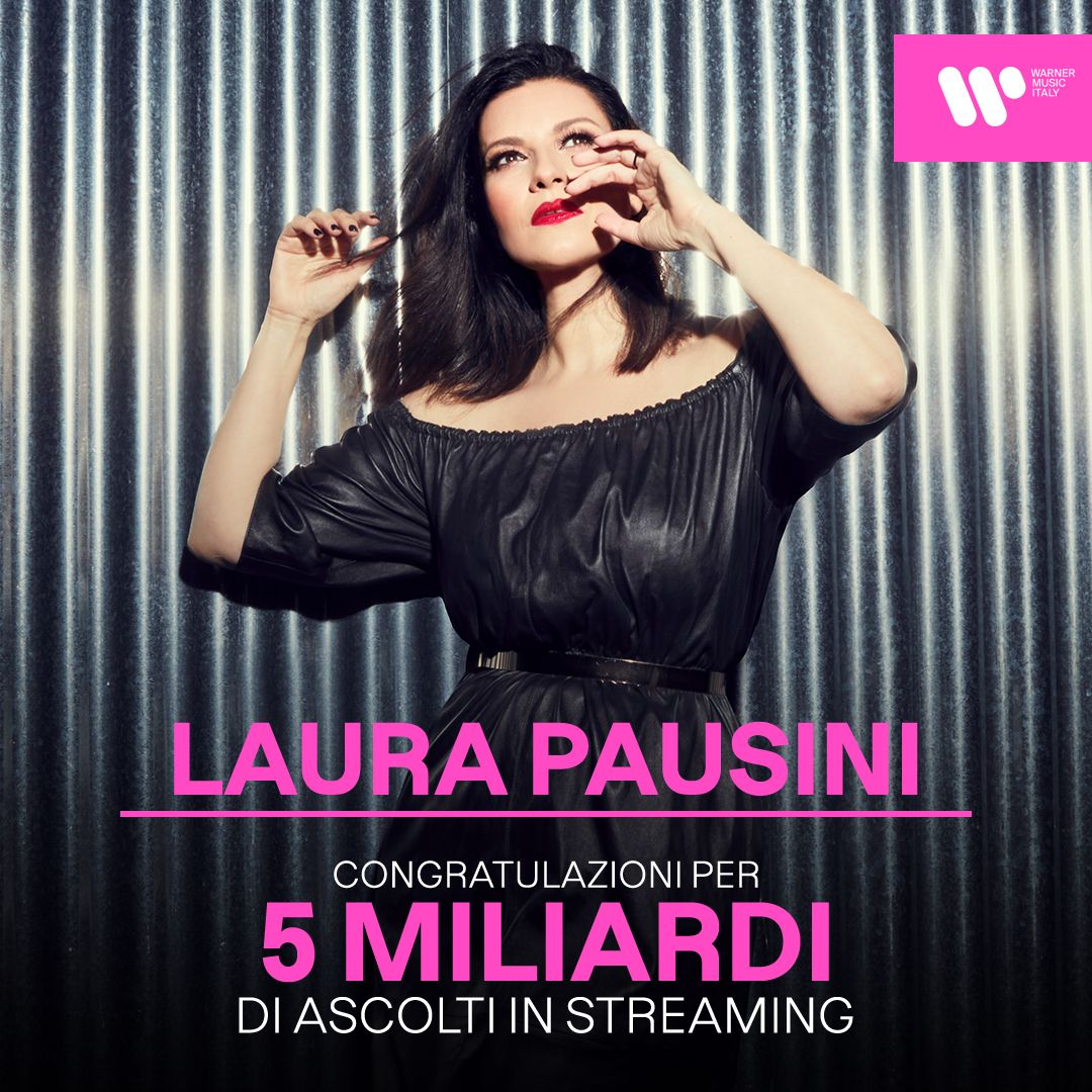 Laura Pausini, la sua discografia raggiunge un importante traguardo: 5miliardi di streaming sulle piattaforme digitali