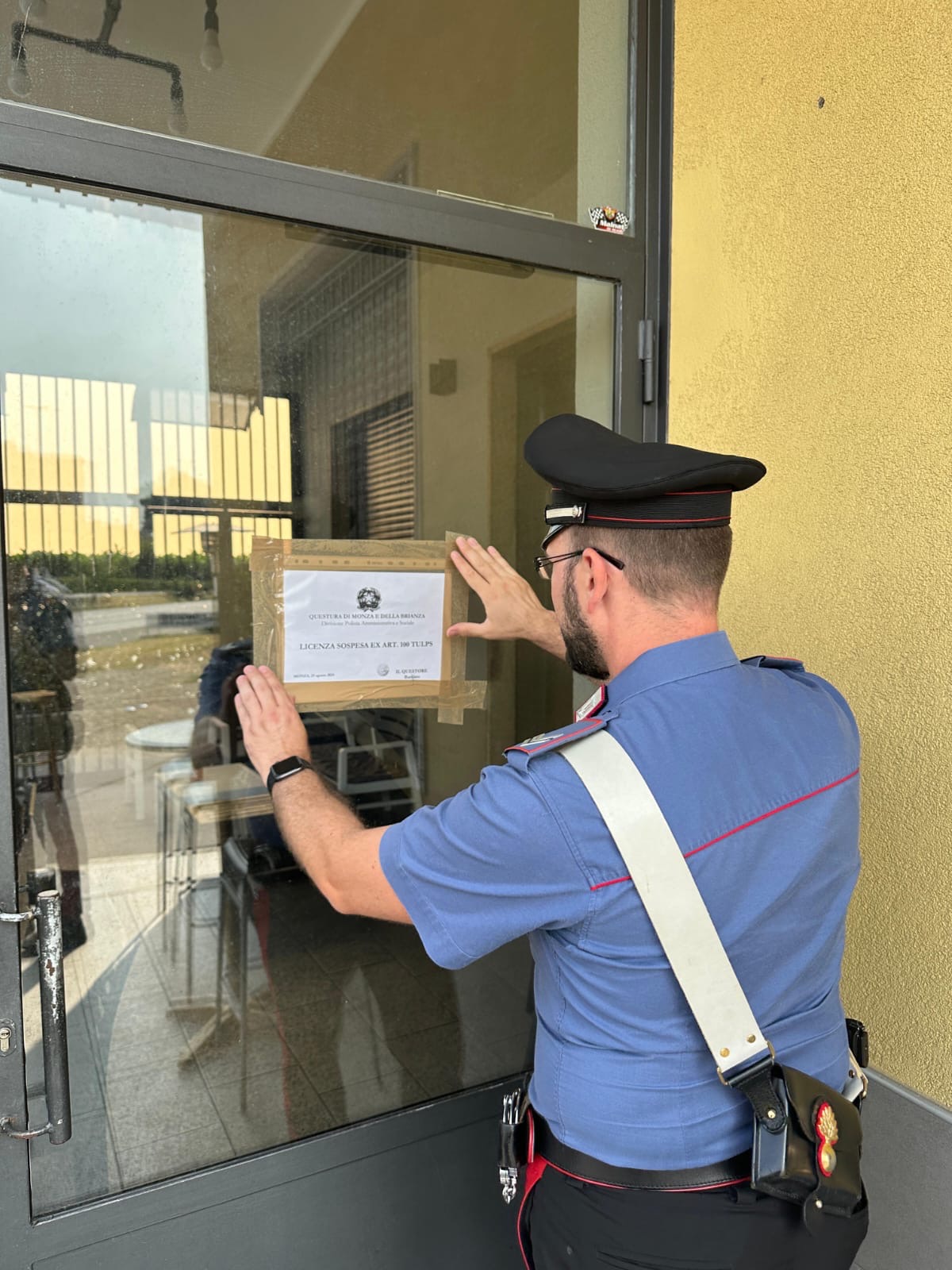 Questore dispone chiusura per 10gg di un locale in provincia di Monza, per motivi di sicurezza pubblica