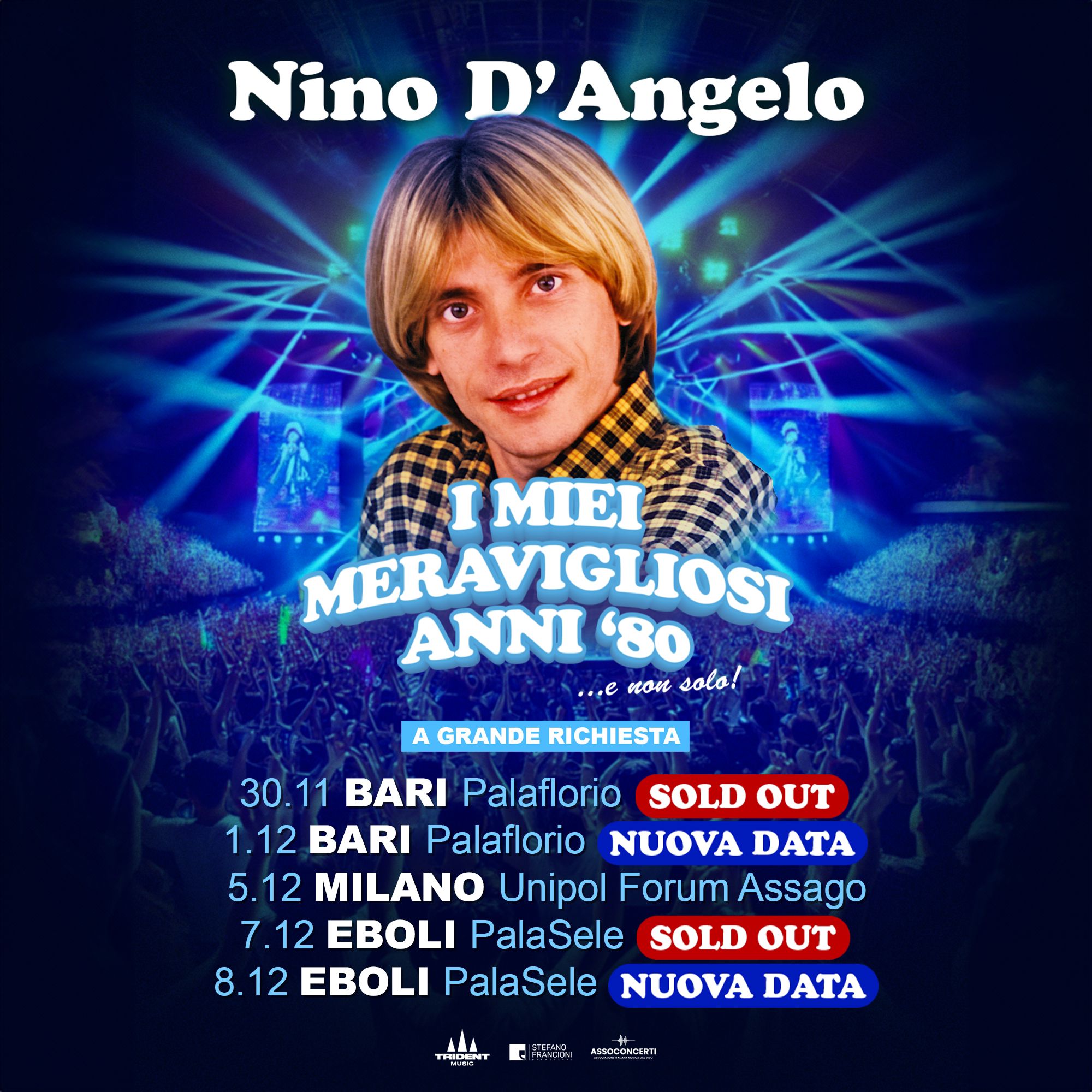 Nino D’Angelo torna nei palasport. A grande richiesta aggiunte nuove date al tour