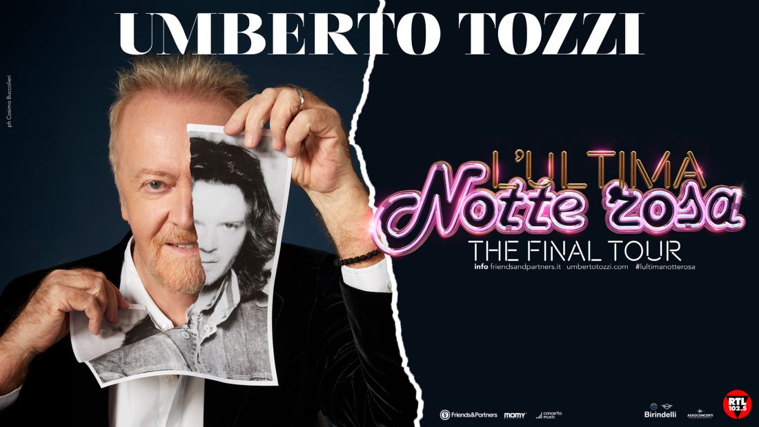 Umberto Tozzi, due nuove date nel 2025 per “L’ULTIMA NOTTE ROSA – THE FINAL TOUR”